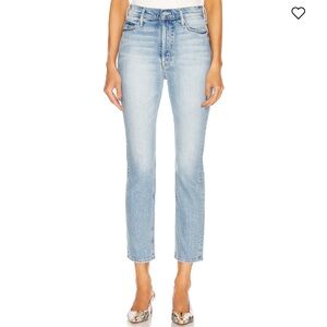 Mother High Rise Straight Leg Jeans